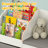 60" Kids Bookshelf with Reading Nook, Wooden Bookcase with Soft Seat Cushion, Movable Fabric Drawers & Storage Cubbies, Toy Organizer for Kids Room, Nursery, Bedroom, Playroom, Classroom, White