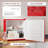 Mini Freezer Countertop, 1.1 Cu.Ft Compact Upright Freezer with Removable Shelves, Reversible Door for Home, Dorm, Apartment and Office, Red-122939912