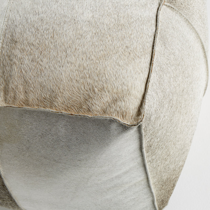 Brixton Square Leather Pouf