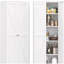 Armoire de cuisine avec tablettes réglables, armoire de rangement en métal à 2 portes pour la cuisine, le salon, la salle à manger et le bureau-1480222503