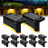 Solar Powered Integrated LED Deck Lights Outdoor Waterproof Step Light for Fence Patio Yard Pathway-63599635