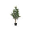 Acacia 47 pouces, plante artificielle 660 feuilles en soie avec pot noir