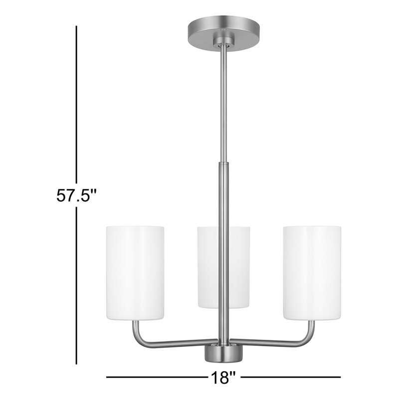 3 - Light Dimmable Shaded / Spider Chandelier, Gold, No