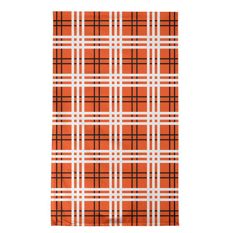 Torchon de luxe Cincinnati football, Orange / blanc / noir, polyester