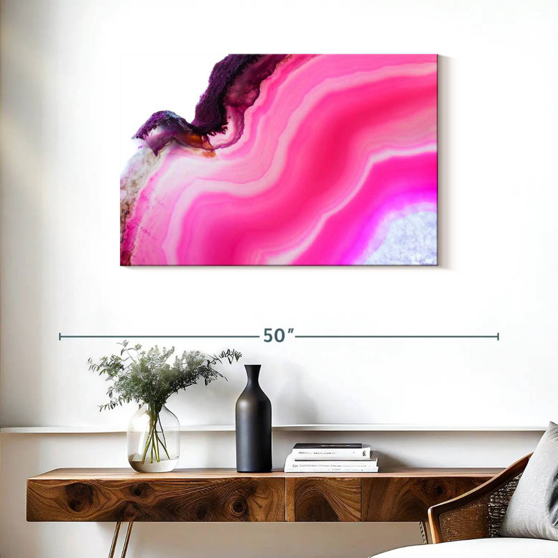 Avery Magenta Abstract, 24" H x 36" W