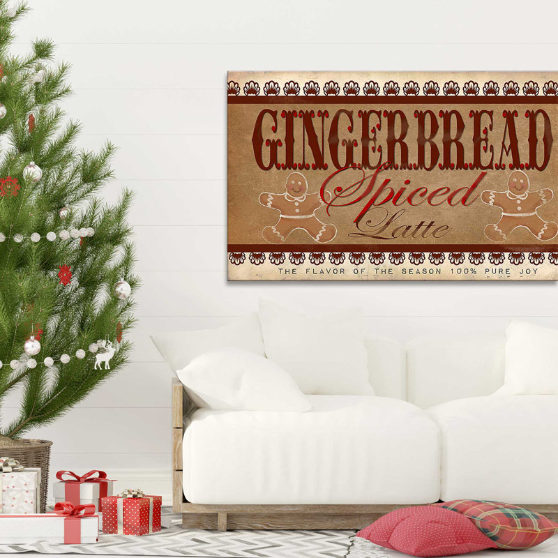 " Gingerbread Latte (Horizontal) " by By Jodi, Wrapped Canvas, 24" H x 40" W x 1.5" D