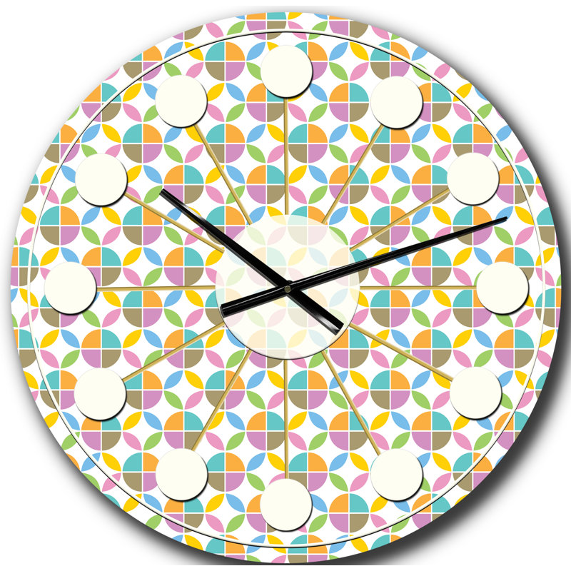 Horloge murale rétro Mid-Century, Grand