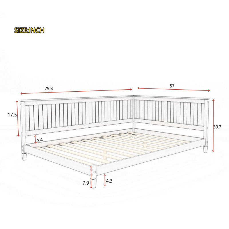Baynebridge Daybed, Full, Gray