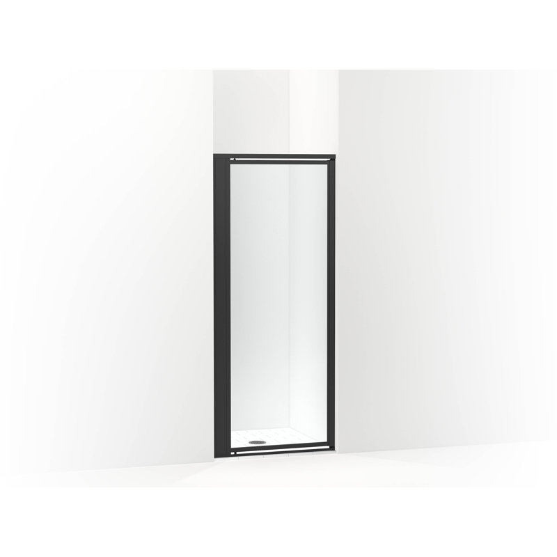 Attend 69" H Pivot Shower Door With 1/8"-Thick Glass, Silver