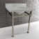 Monarch Marble Rectangular Console Bathroom Sink with Overflow