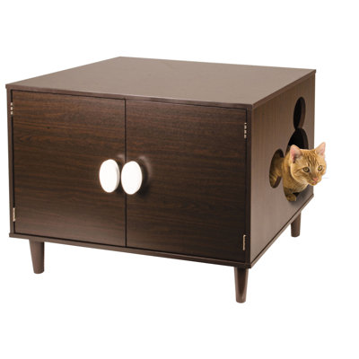 Disney Cat Cabinet Wood Litter Box Enclosure