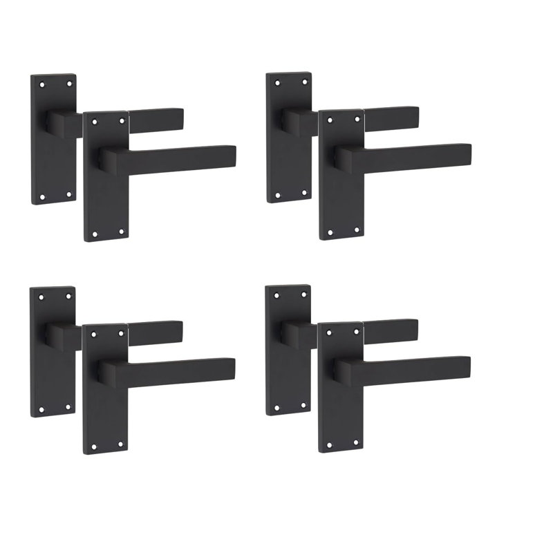 4 Pairs Victorian Straight Delta Door Handle
