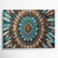 «Thanksgiving Native American motifs», art mural sur toile brune-2089141825