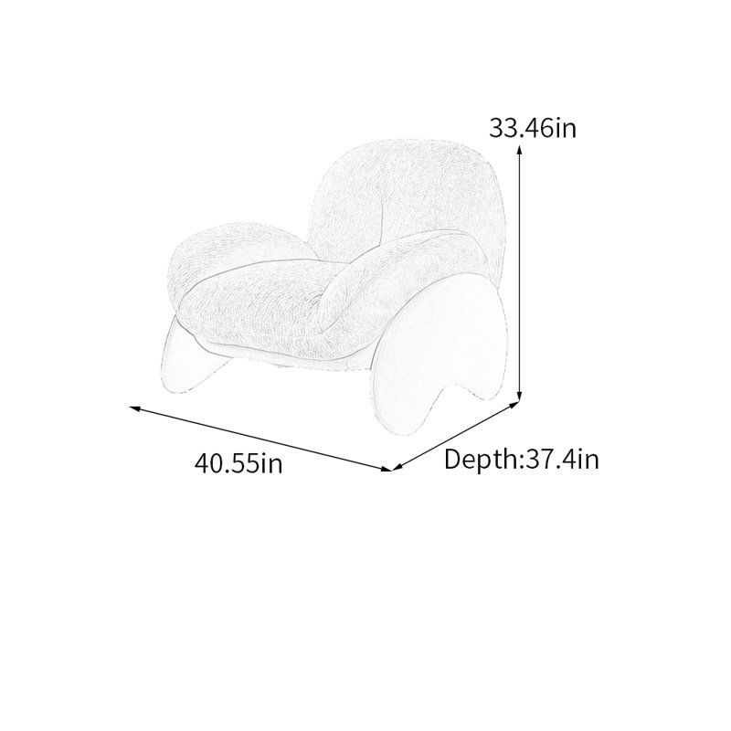 Chaise de loisirs élégante en bois massif, Chenille jaune