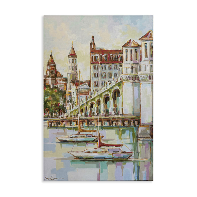 Impression sur toile St Augustine Modern Impressionism, par Linda Sperruche, H 24 po x l 36 po