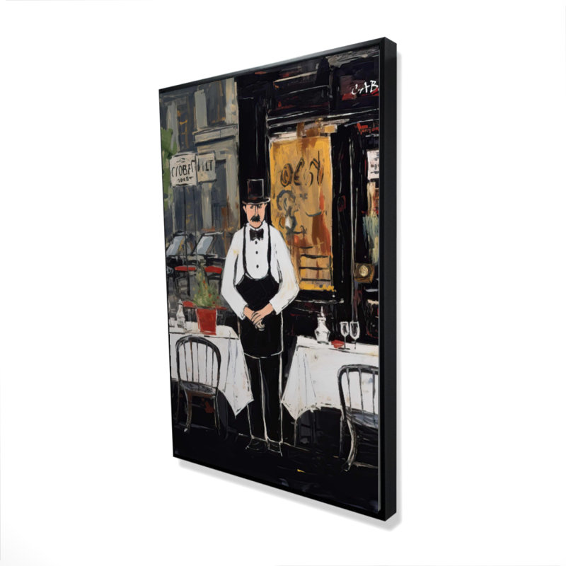 «The Cabaret - Street Scenery Kitchen», décoration sur toile encadrée, H 37,25 po x l 25,25 po