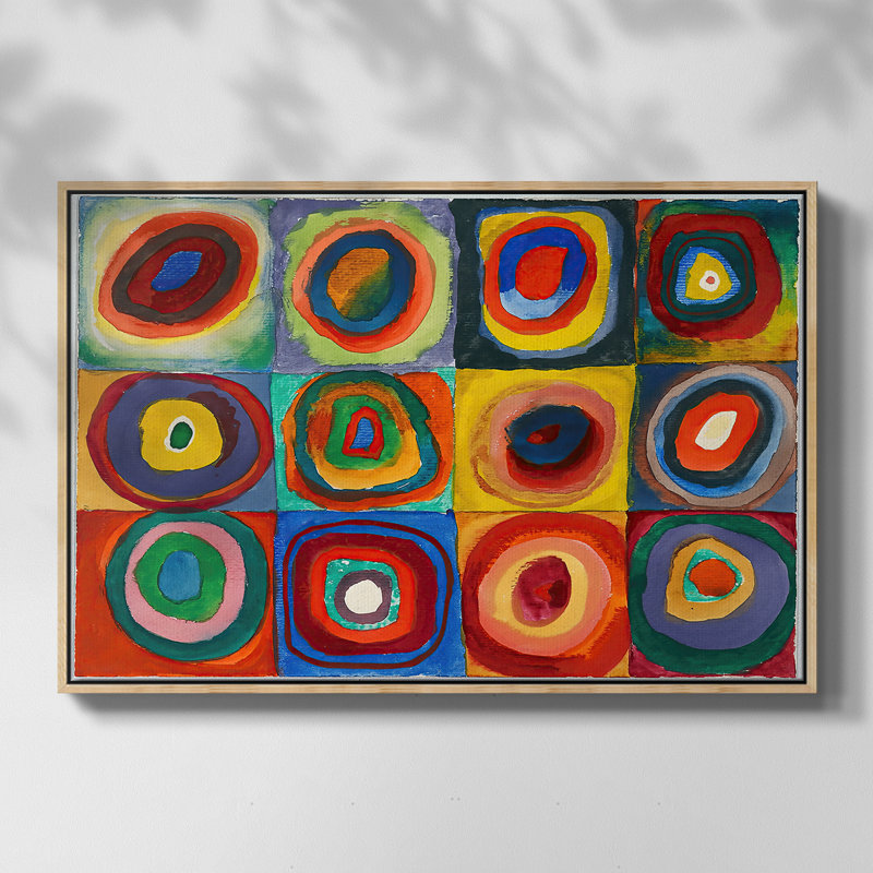 «All Saints Day I», 1911 - Toile tendue avec châssis Wassily Kandinsky, 26 x 40, Doré