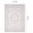 Vanille Oriental White Grey Traditional Area Rug-1113303821