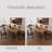 Sintered stone with solid wood dining table set-110399704