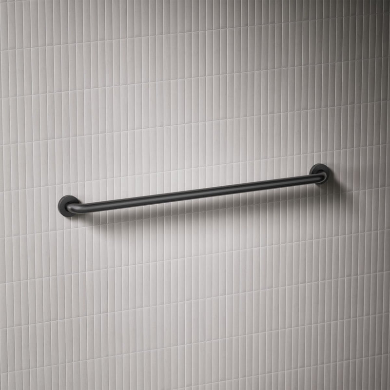 Barre d'appui contemporaine, Noir mat, L 36 po