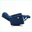 Fauteuil inclinable inclinable électrique moderne en bois massif bleu marine | Bleu marine | Bois massif