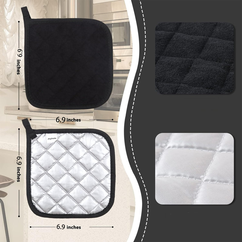 TAYANUC Cotton Potholder Set（Set of 3）