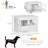 Dog Crate End Table With Triple Doors