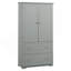 Large armoire de rangement pour salle de bain, armoire de rangement avec deux tiroirs et tablette réglable
