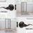 Passage Door Lever with Round Rosette-43663652