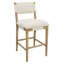 Ensemble de table de bar 36 po avec 2 chaises Clara en lin beige Jaden