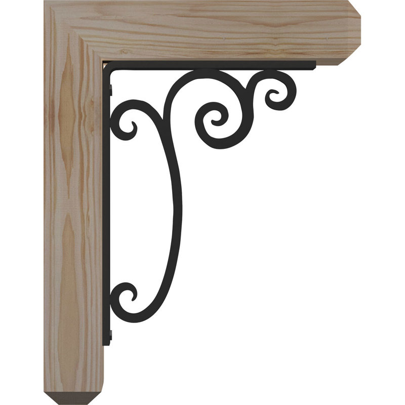 Support simple Ironcrest de 4 po Avery, H 14 po x P 11 1/2 po, Sapin de Douglas de l 3 1/2 po x T 2 po (lisse)
