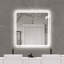 Miroir de salle de bain 36 po x 36 po -, brouillard, rouille, persévérance