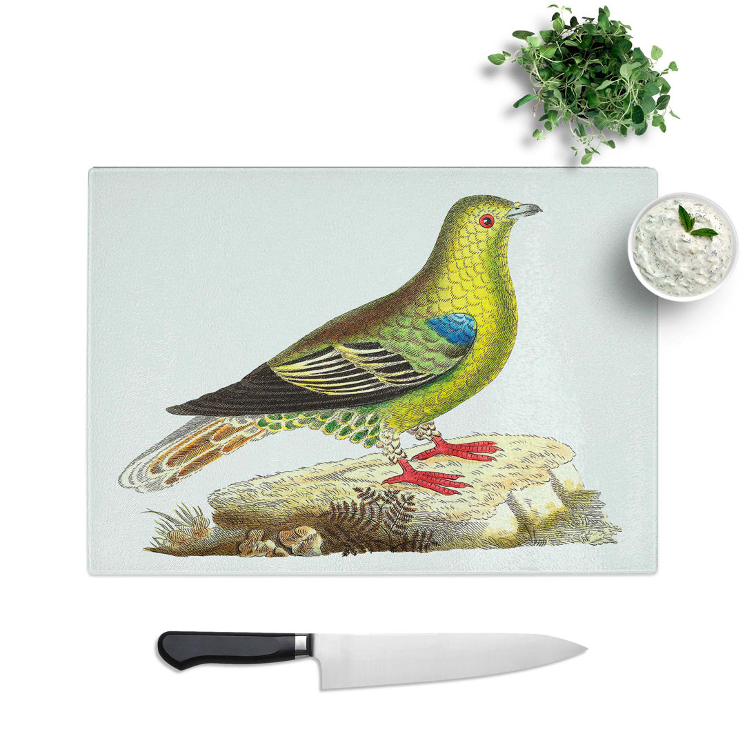 Glass Madagascar Pigeon by George Shaw Chopping Board