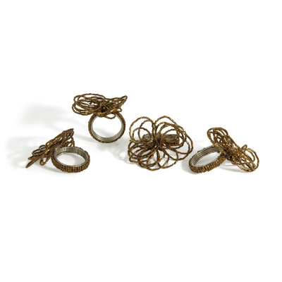Rond de serviette bronze élégant