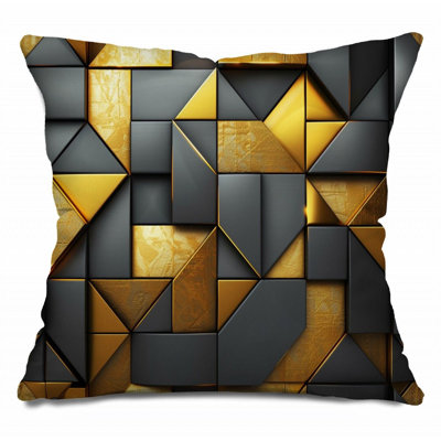 Coussin décoratif géométrique abstrait