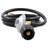 Camco Low Pressure Gas Regulator with 6' Propane Hose and Quick Connect Valve