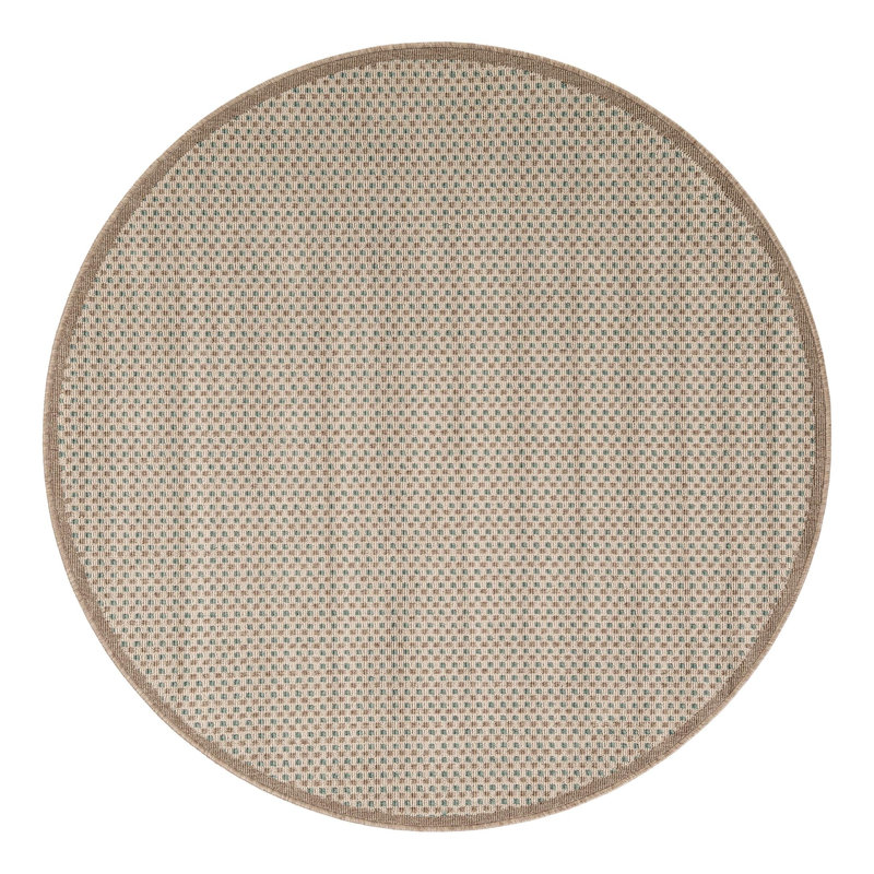Gourlie Indoor/Outdoor Area Rug, Round 5'1"