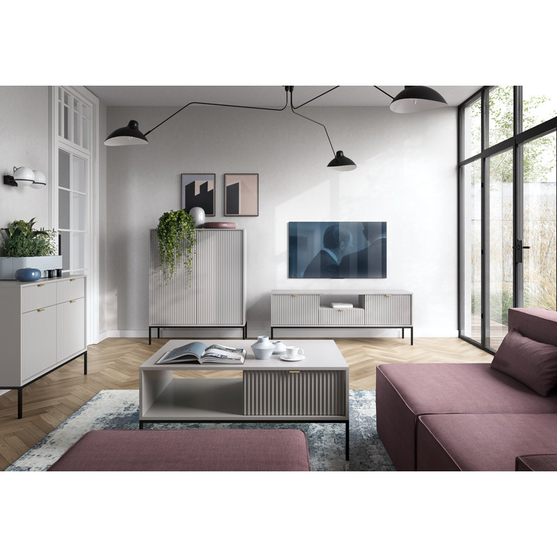 Frankfort 154cm Sideboard, Light Grey
