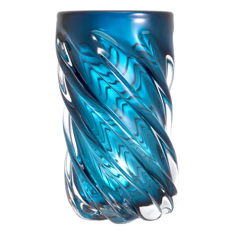 Vase de table Angelito, H 14,17 po x l 7,87 po x P 7,87 po, Transparent
