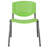 Oliverson Plastic Stacking Lobby Chairs with Perforated Backs-848270530