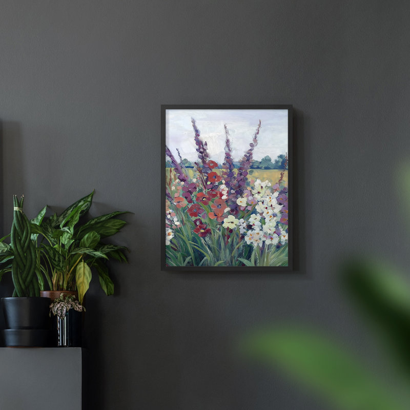 Série FLORAL DCXL III - Impression encadrée de qualité supérieure - Prêt à être accroché - Aucun clou requis