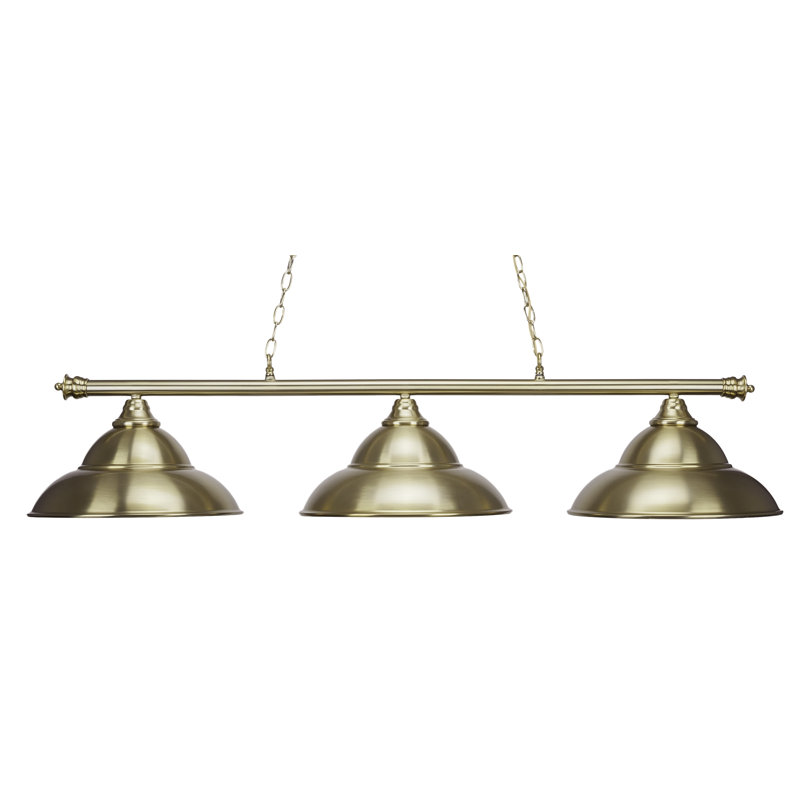 Barre d'éclairage 3 lumières Oxford au fini bronze avec abat-jour double en laiton 16 po New Age