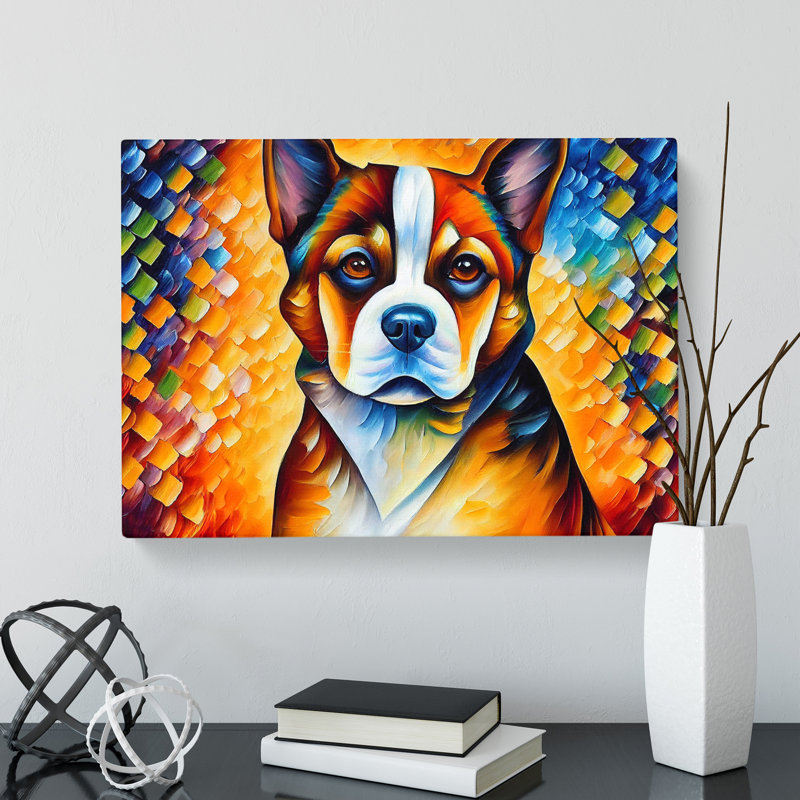 Dog Vol.1 Abstract - Wrapped Canvas, 35cm H x 50cm W x 3cm D