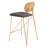 Upholstered Counter Stool with Steel Frame