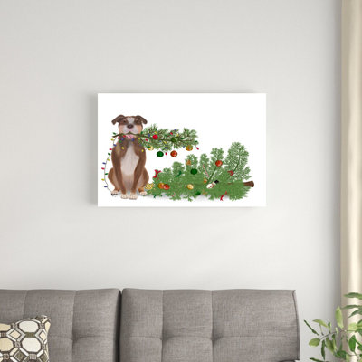 «Christmas Des - Broken Tree» par Fab Funky - impression sur toile tendue