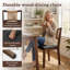 Hand-Woven Rope Dining Chair with Upholstered Seat-1398376805