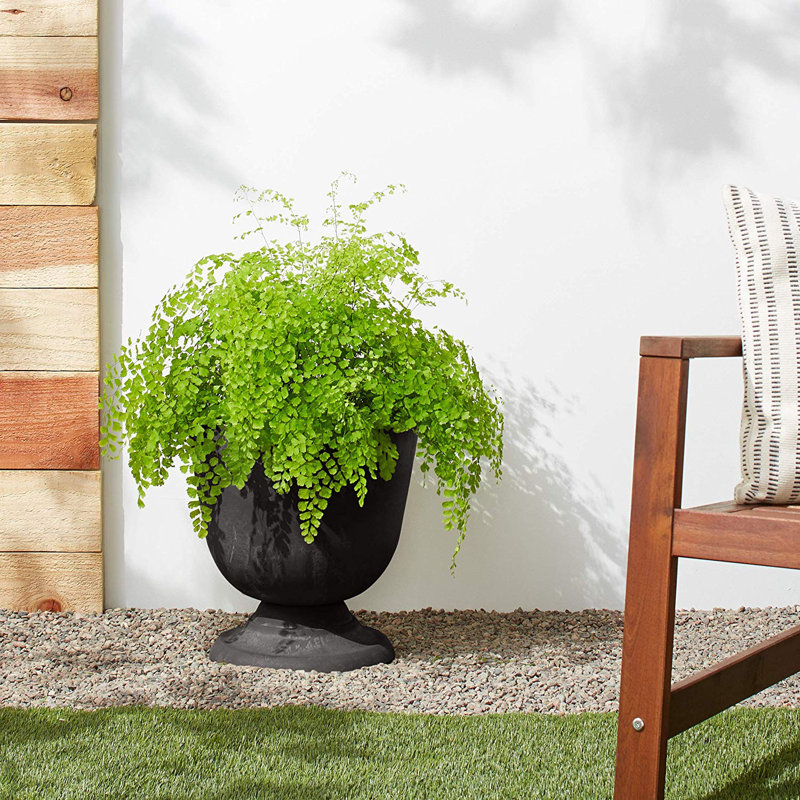 Myrtle Avenue Urn Planter, Black