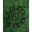Tapis rond en laine de conception unique 6 pi 1 po x 6 pi 3 po Huckstep