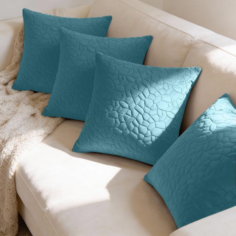 Pebble Cushion Cover-(Pack of 4), Teal
