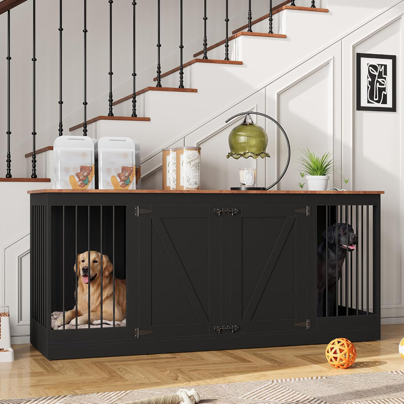 Meuble pour chien 70 po, Black